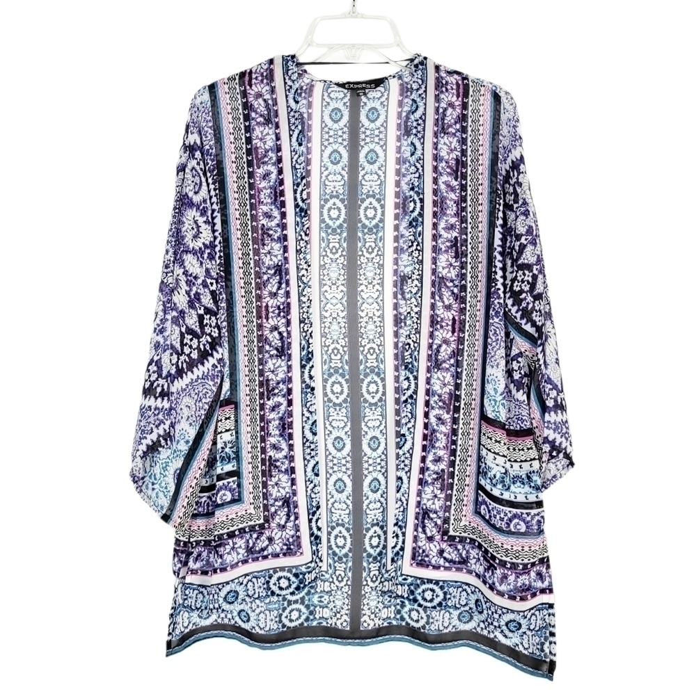 EXPRESS bohemian boho lightweight open front kimono